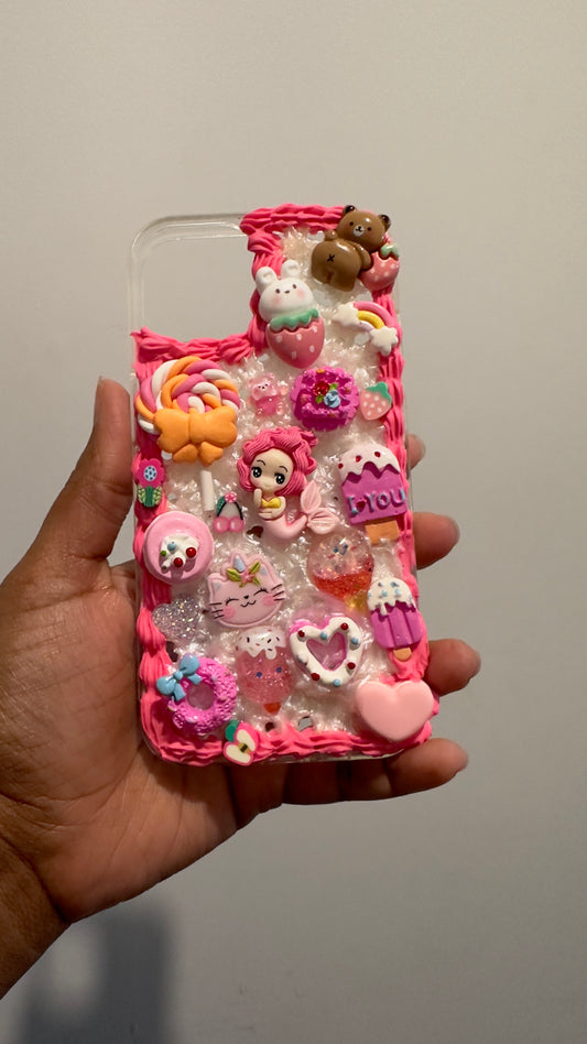 iPhone 14 phone case - Pink Sparkles