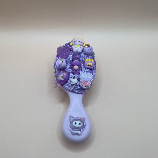 Decoden Hair Brush - Purple overload