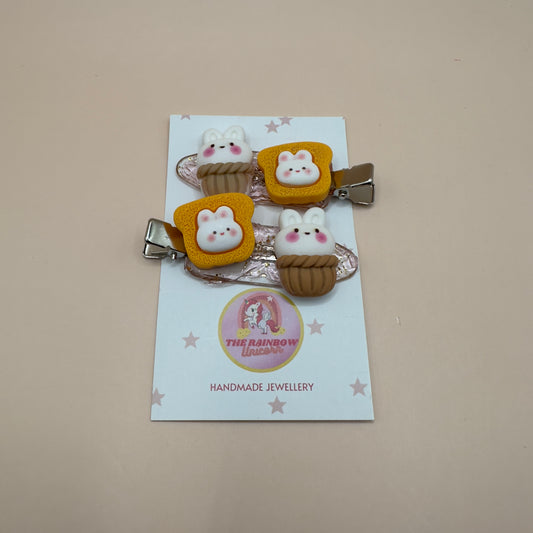 Cupcake bear clips